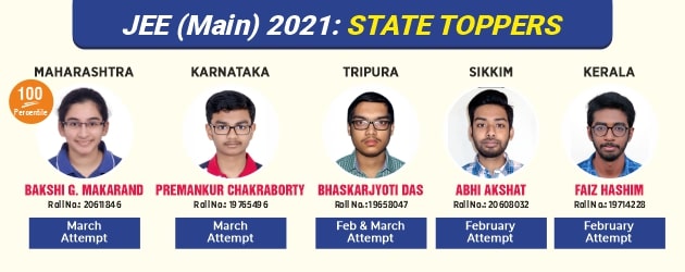 JEE (Main) 2021 State Toppers